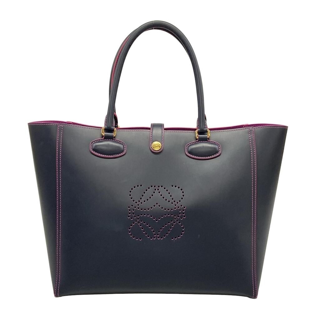 Loewe Leo Tote Bag Navy Pink